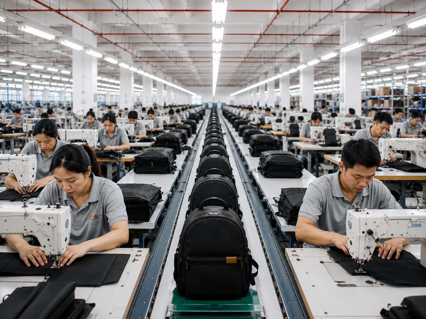 Backpack manufacturing process