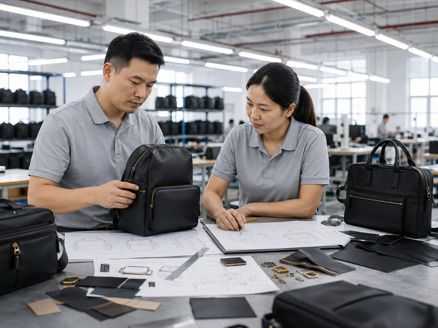 Custom bag design process